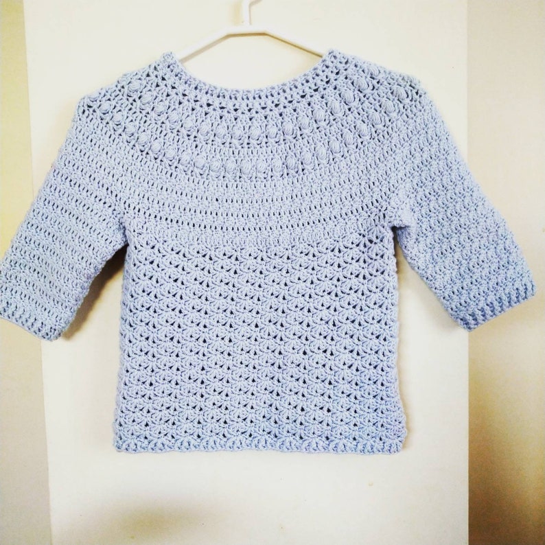 Crochet Pattern lace Sweater Girl Sweater Pattern | Etsy