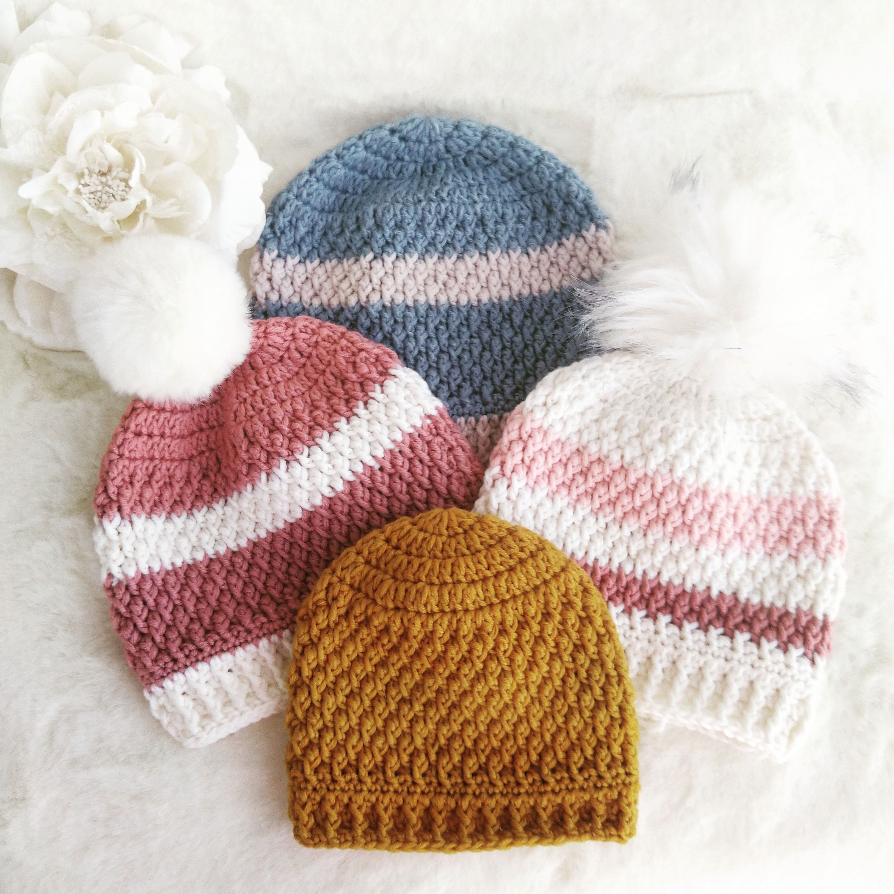 Crochet Baby Hat Pattern: Newborn to Toddler Beanie (PDF Pattern) - Etsy