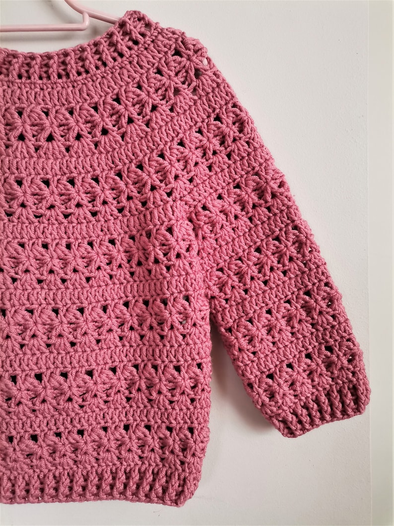 Crochet Pattern Amelia Sweater Girls Sweater Pattern Crochet - Etsy