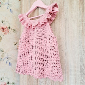 Crochet Ruffle Top Pattern: Baby to 8 Years (PDF Pattern)