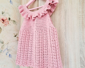 Crochet pattern "Safran Ruffle Top" - Crochet top for size 1 months up to 8 years