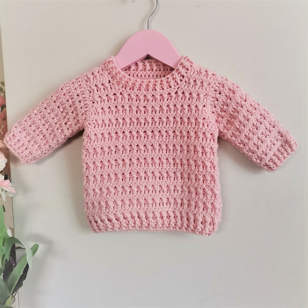 Crochet Pattern sabine Sweater Girl Sweater Pattern sizes 3-6 Months up ...