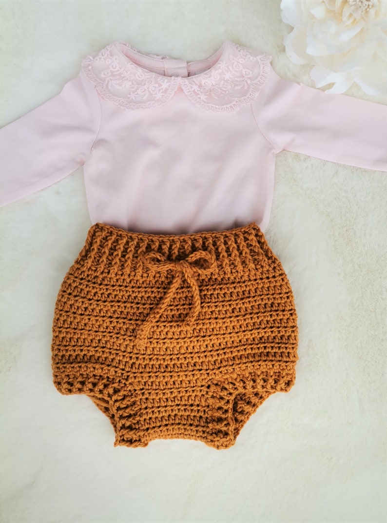 Crochet pattern Baby Bloomers Crochet diaper cover pattern Baby pants image 2