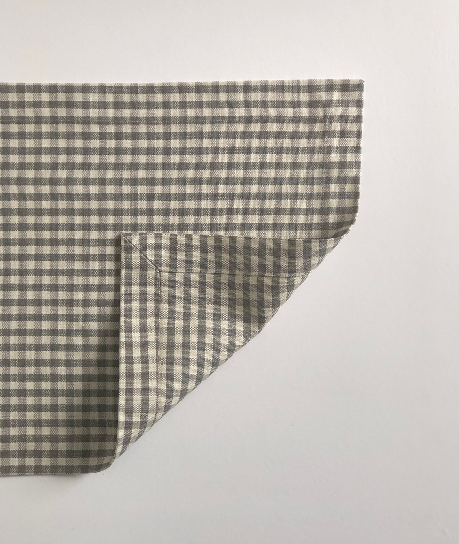 Gingham Linen Placemats Set Cloth Set of 6 Rectangle Custom Etsy