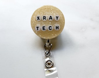XRAY Tech Badge Reel, Retractable Medical ID Holder