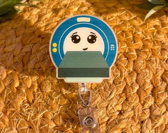 MRI Badge Reel, Retractable Swivel Alligator Clip, NOT MRI safe