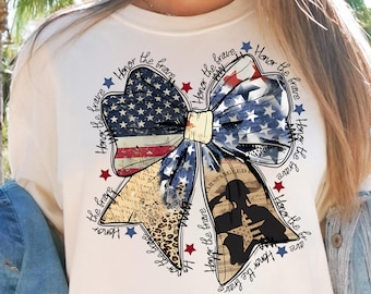 4. Juli 2018, Ehren der mutigen Prinzessin, Coquette Bow Grafikdesign Tshirt, Design Transfer