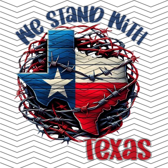 We Stand With Texas Png, Western Png, United, Inducing Graphics, DTF Transfer, Sublimation Transfer, T-Shirt Graphics, United We Stand Png