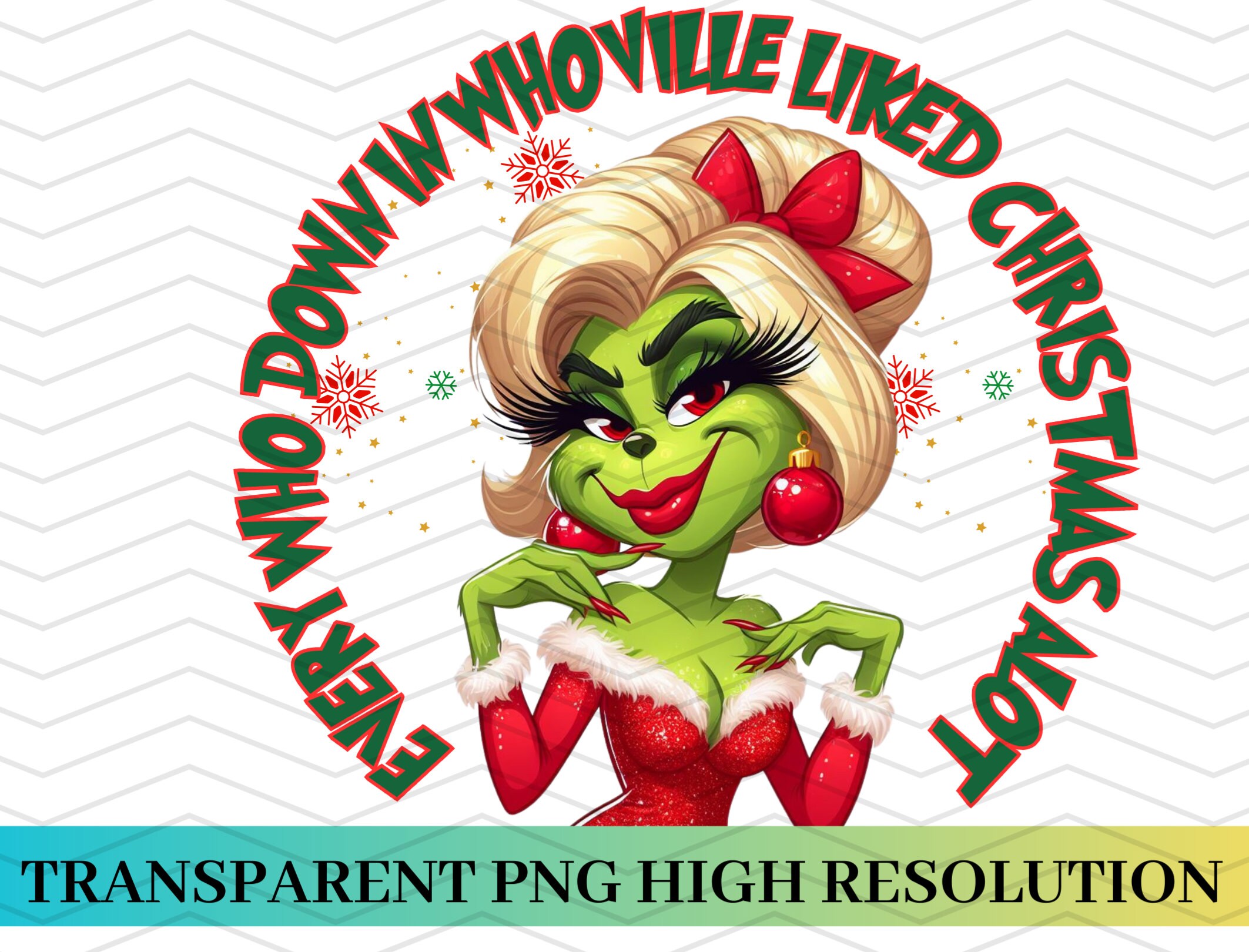Boujee Grinch, Martha May Whovier Inspired Grinch, Cute Girl Grinch