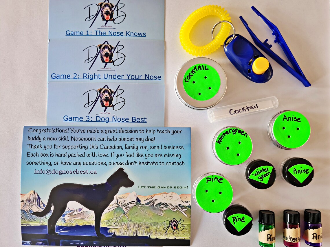 Dog Nosework Scent Kit Etsy UK
