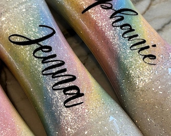 Personalized Glitter Bingo Dauber: Custom Name, Color Burst Ink, 4oz Epoxy Resin Bling