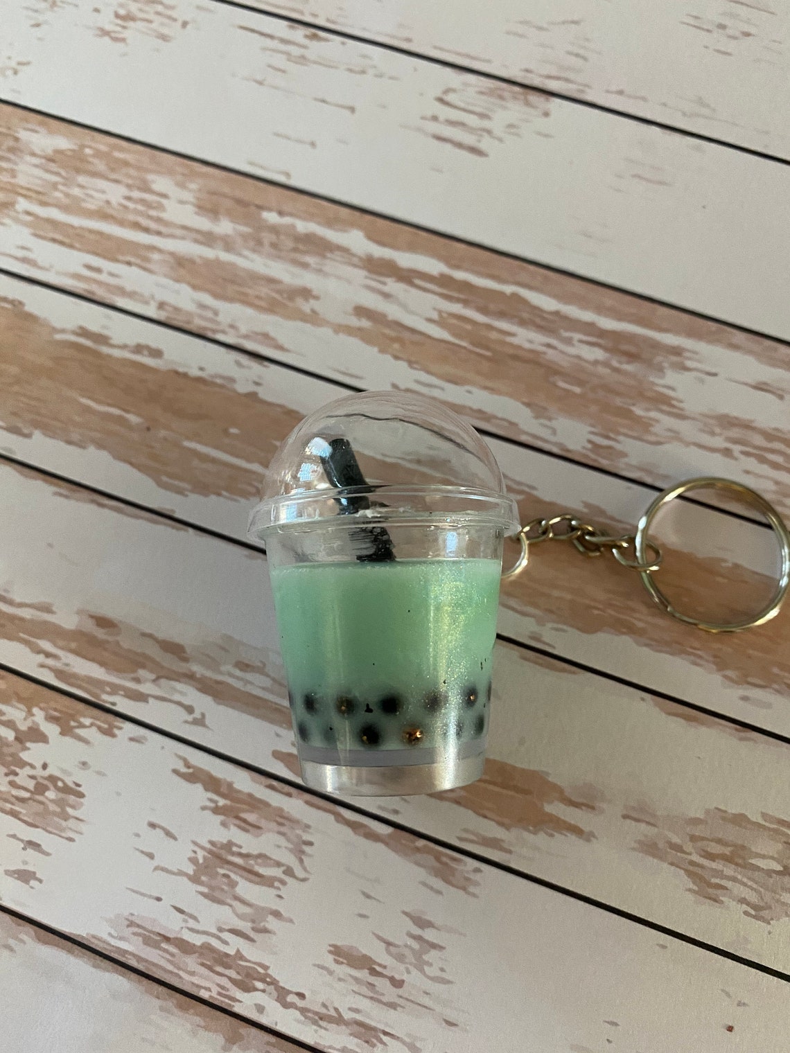 Mini Boba Tea Keychain Etsy
