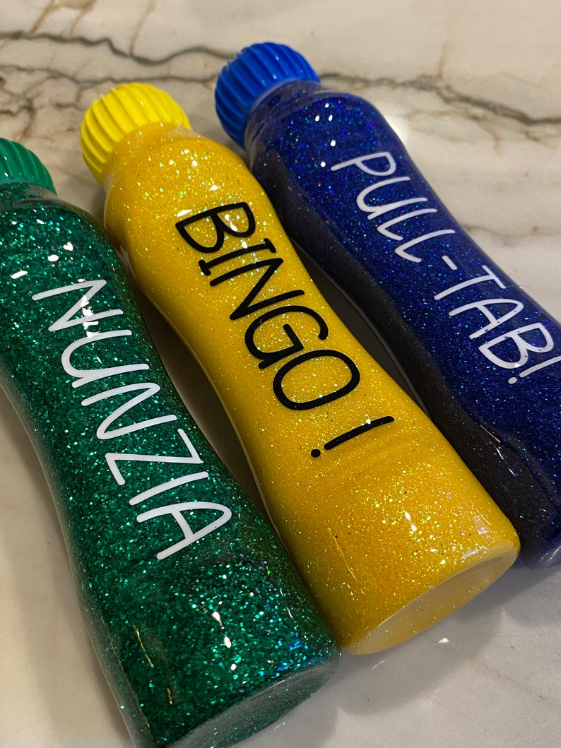 Custom Bingo Dauber Glitter Bingo Dauber Bingo Junkie Etsy