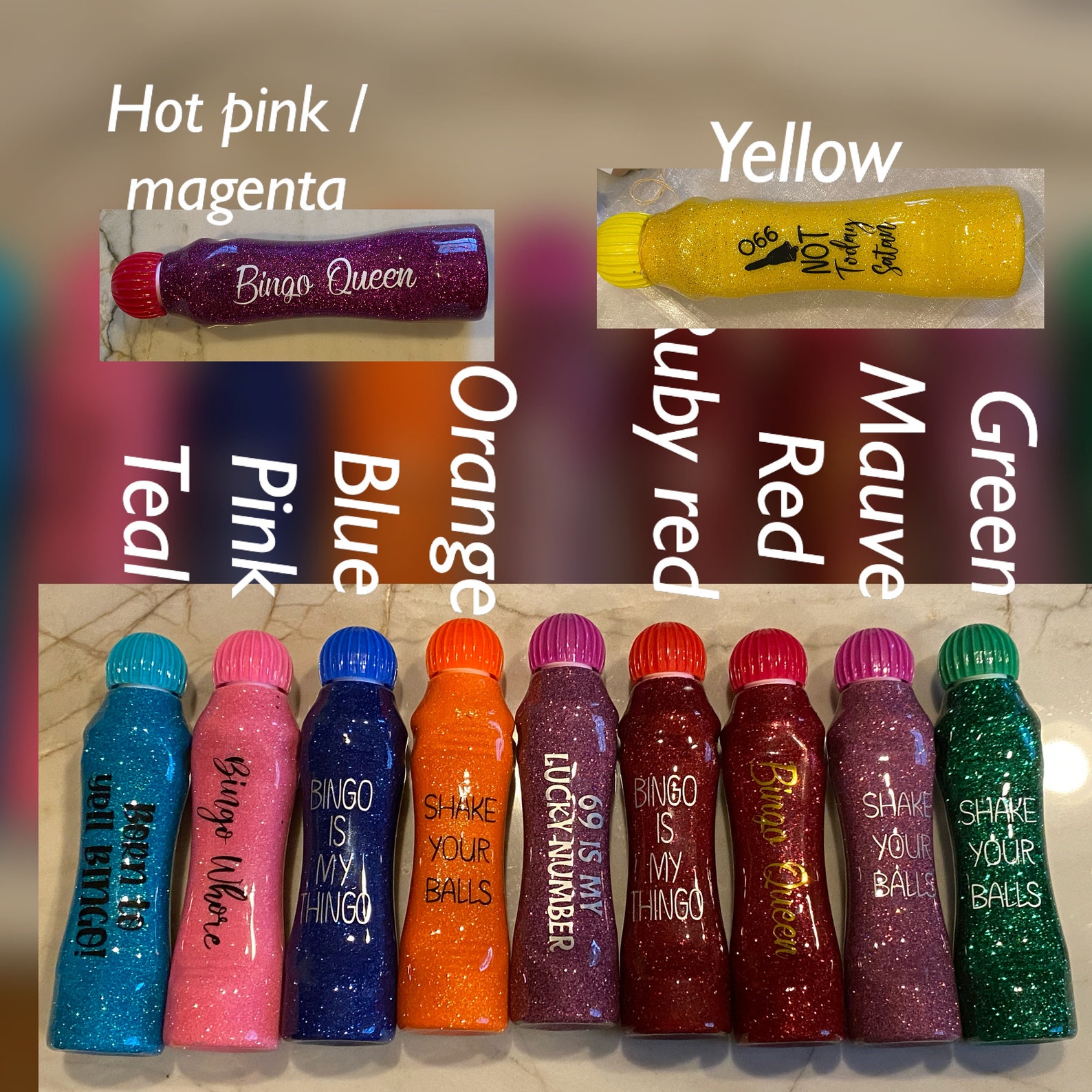 Custombingo Dauber Glitter Bingo Dauber Bingo Junkie Etsy