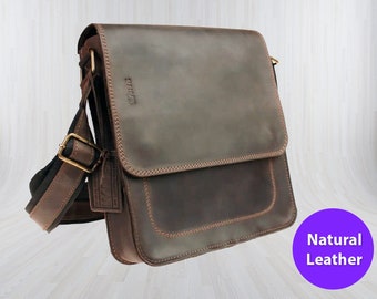 Shoulder bag men Brown, Leather men bag, Bags for men, Cross body bag, Mens shoulder bag