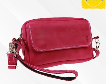 Women's handmade leather shoulder bag in 7 colors, Shoulder bag women, Leather bag women, Crossbody bag women, Sling bag for women