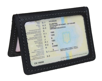 Cover for driver&#39;s license and passport ID, Leather cover for driving documents