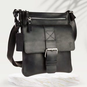 Men shoulder bag Black, Leather bag for men, Mens shoulder bag, Shoulder bag leather, Men shoulder bag, Shoulder strap bag, Leather bag