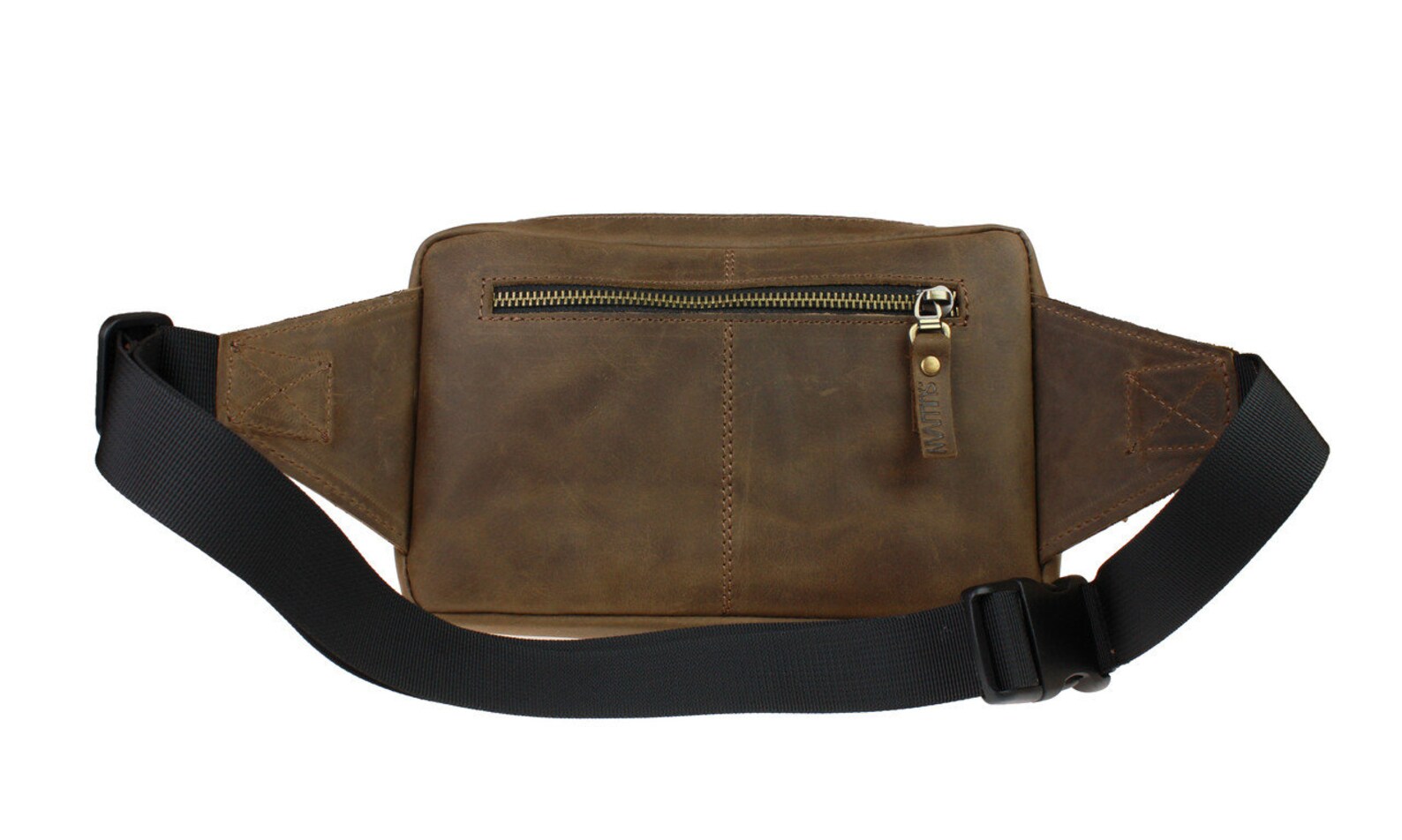 Natural Leather Bag Leather Mens Hip Bag Waist Bag Men Etsy