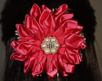 5 Roses Bouquet, Mini Satin Ribbon Bouquet, Never Fade Rose