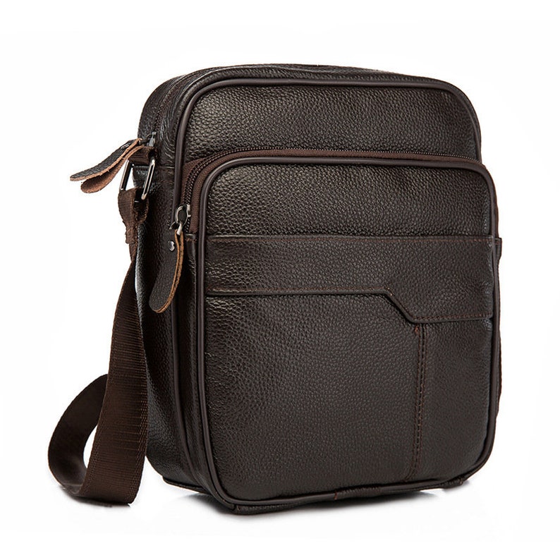 Original Leather Casual Design School Shoulder Messenger Cross-body Fashion College Tablet Satchel Student bag handbag ipad briefcase bag