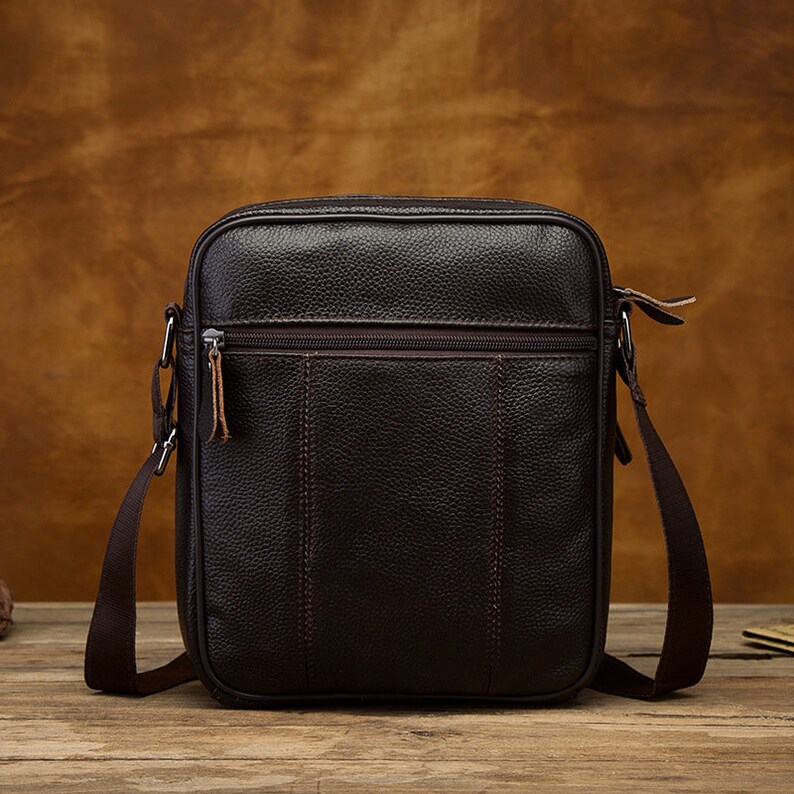 Original Leather Casual Design School Shoulder Messenger Cross-body Fashion College Tablet Satchel Student bag handbag ipad briefcase bag