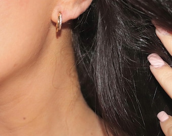 Double Hoop Earrings | Sterling Silver Earrings | Gold & Silver | Dainty Hoop Earrings | Trendy Hoop Earrings | Women's Hoop Earrings
