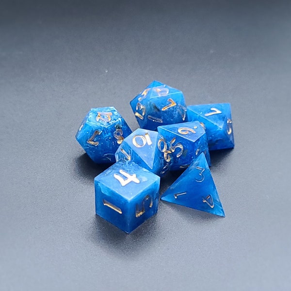 Starry Night handmade dice set