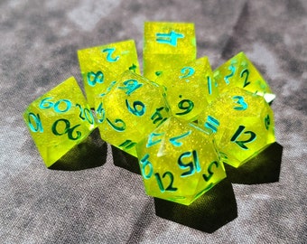 Electric Love  handmade dice set