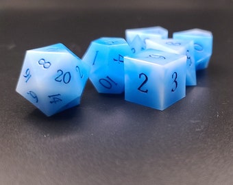 Skies of Blue handmade dice set