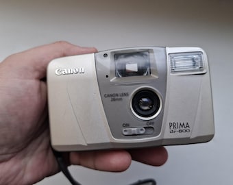 Vintage Y2K camera Canon Prima BF-800 28mm point and shoot film camera