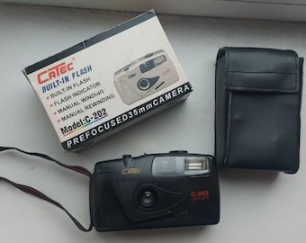 Vintage film camera Catec C-202 Focus Free in a box