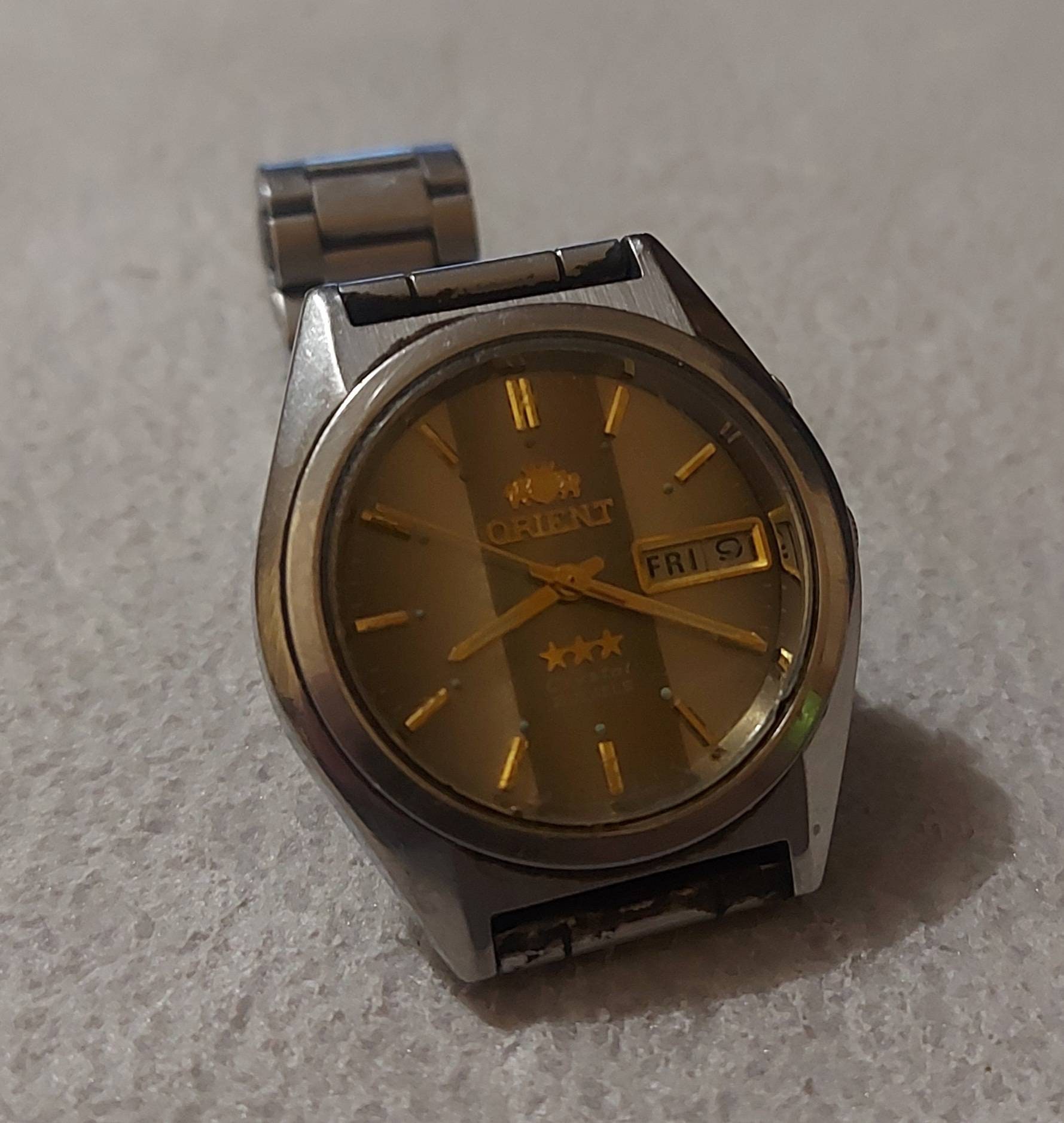 Original Orient Automatic Watch AAA Crystal 21 Jewels With Dual