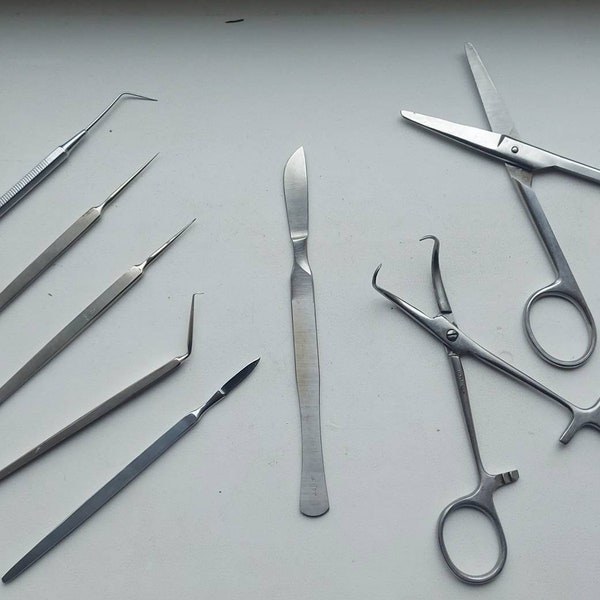 Vintage set of medical instruments