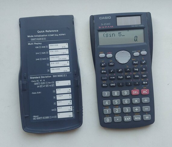 elektronisk Målestok Telemacos Vintage Casio FX-85 Ms Scientific Calculator - Etsy