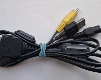 Genuine Sony MC-MD1 multi use terminal cable USB av rca tv lead for Cyber-shot, original OEM cable