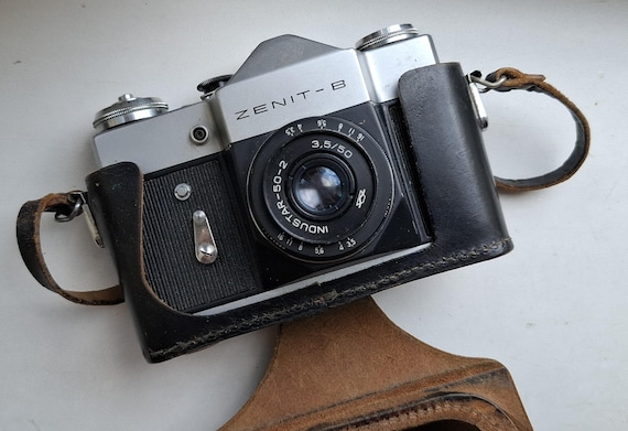 Vintage Zenit B 35mm Film Camera With Lens Industar 50-2 3.5 / 50