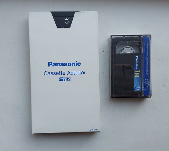 Rare adaptateur cassette motorisé Panasonic S VHS avec cassette Panasonic  HD extra ec-45 -  France