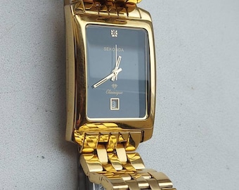 Stylish wristwatch SEKONDA "Classique" with date