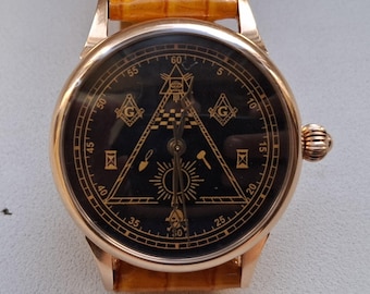 Vintage Raketa 2609 NA Masonic Men's Mechanical Watch – Unique Find!