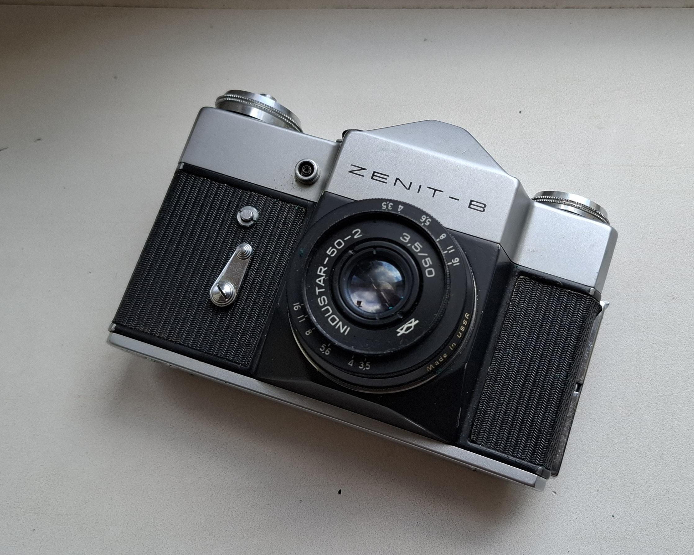 Vintage Zenit B 35mm Film Camera With Lens Industar 50-2 3.5 / 50