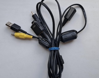 Genuine Sony VMC-MD2 multi use terminal cable USB av rca tv lead with disp sel switch for Sony cameras, original oem cable