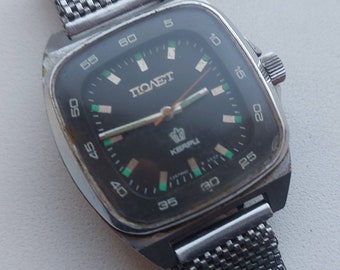 Vintage Men's Poljot watch 3056 USSR quartz