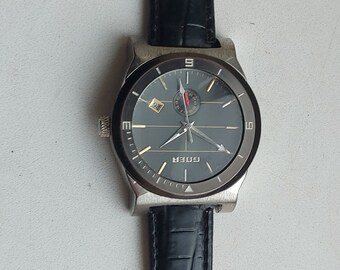 Excelente y elegante reloj de pulsera de cuerda automatica GOER. Etsy Espana