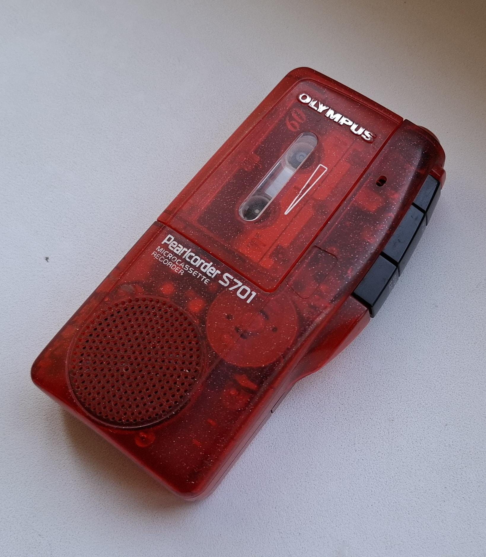Vintage Japanese Olympus Pearlcorder S701 Micro Cassette Vintage Japanese Olympus Pearlcorder S701 Micro Cassette