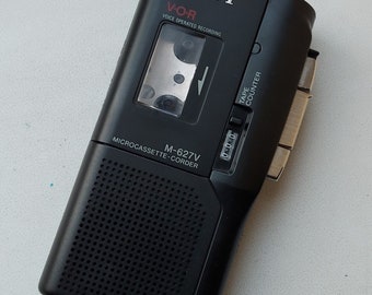 Rare excellent Sony V-O-R m-627V microcassette corder/voice recorder/dictaphone