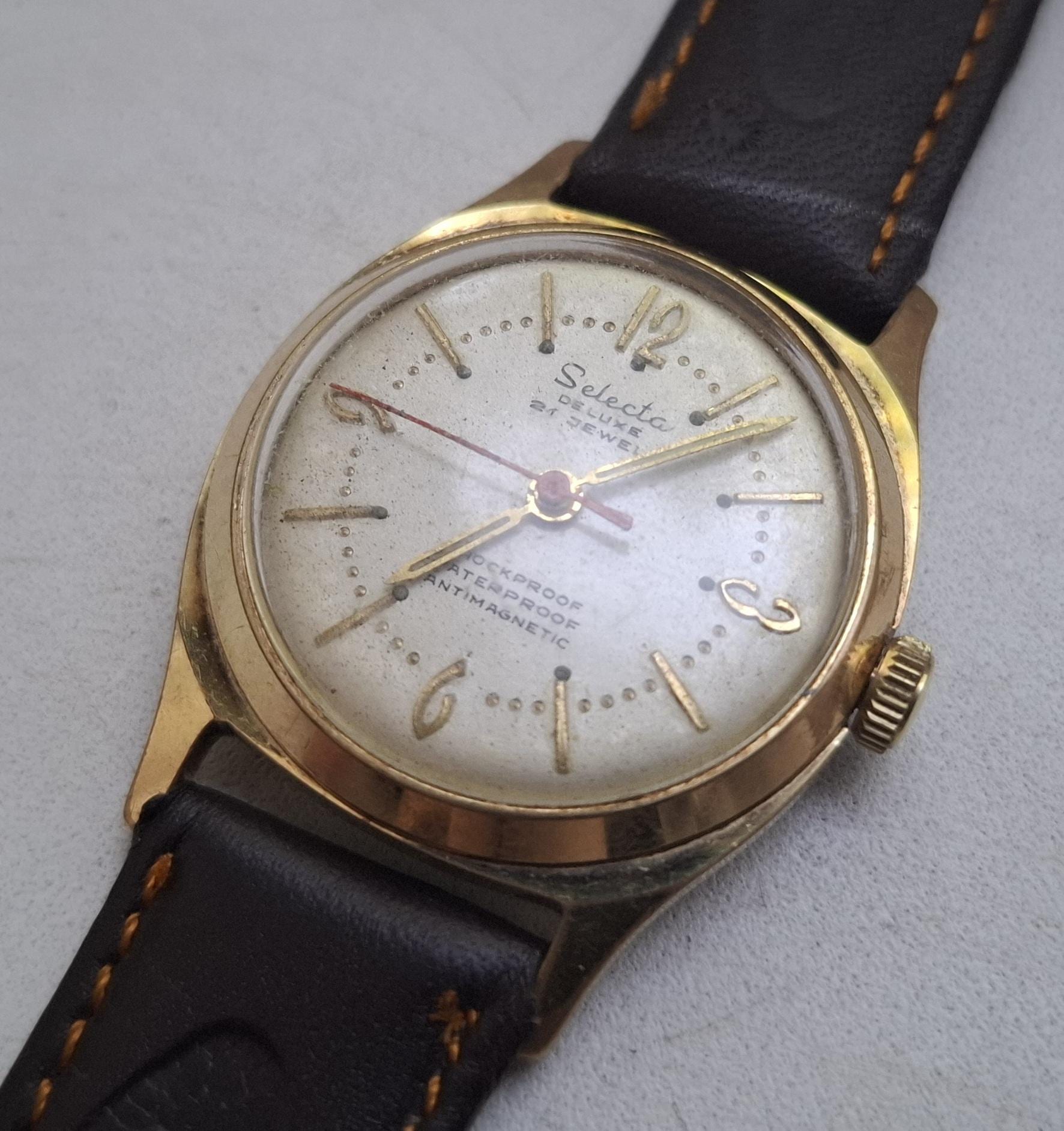 Selecta De Luxe 21 Jewels Vintage Mechanical Wristwatch, Kienzle