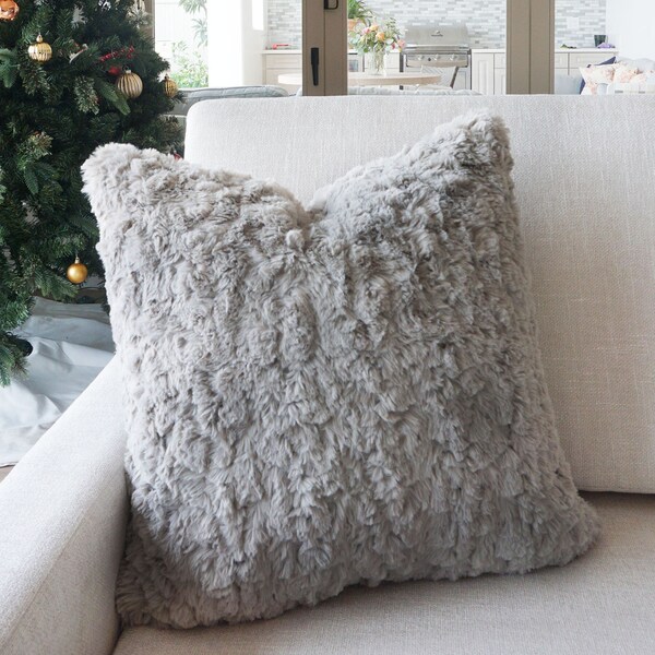 Faux Fur Pillow Etsy