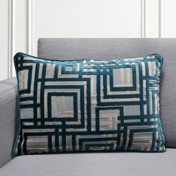 Teal Throw Pillow Etsy