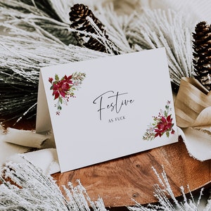 Festivo como tarjeta de nota de mierda/tarjeta de vacaciones/tarjeta de Navidad/blasfemia/humorístico